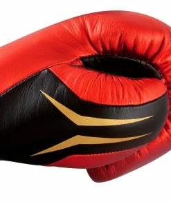 Adidas Speed TILT 750 Pro Lace-up Boxing Gloves Leather Red/Black/Gold