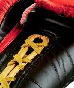 Adidas Speed TILT 750 Pro Lace-up Boxing Gloves Leather Red/Black/Gold