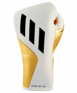 Adidas Speed TILT 750 Pro Lace-up Boxing Gloves Leather White/Gold BOXING / MUAY THAI / MMA 24 Adidas Speed TILT 750 Pro Lace-up Boxing Gloves Leather White/Gold BOXING / MUAY THAI / MMA