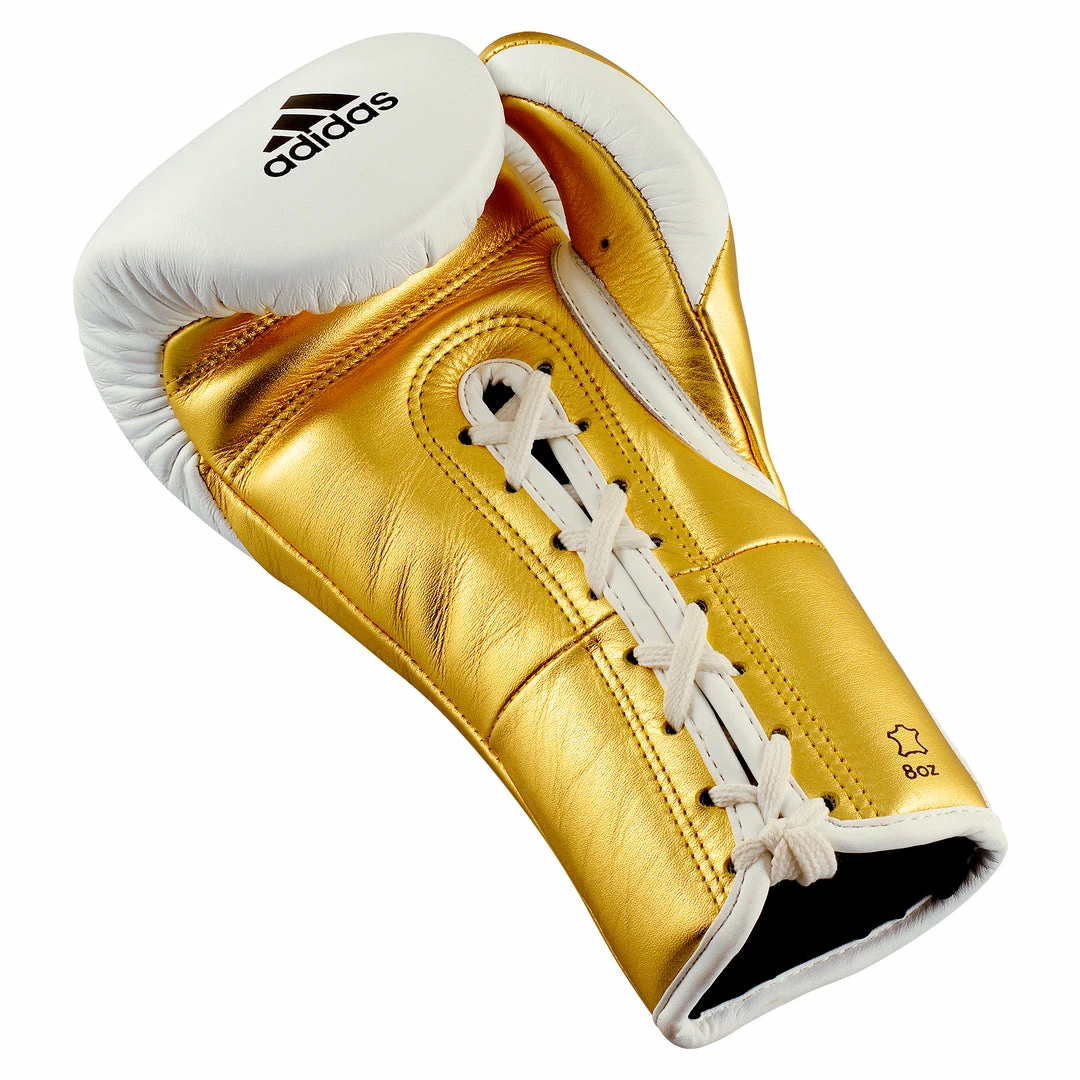 Adidas Speed TILT 750 Pro Lace-up Boxing Gloves Leather White/Gold BOXING / MUAY THAI / MMA 9 Adidas Speed TILT 750 Pro Lace-up Boxing Gloves Leather White/Gold BOXING / MUAY THAI / MMA
