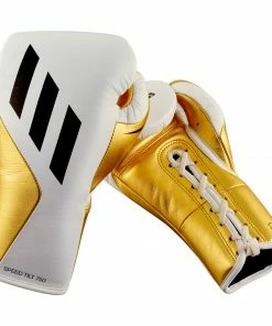 Adidas Speed TILT 750 Pro Lace-up Boxing Gloves Leather White/Gold BOXING / MUAY THAI / MMA 26 Adidas Speed TILT 750 Pro Lace-up Boxing Gloves Leather White/Gold BOXING / MUAY THAI / MMA