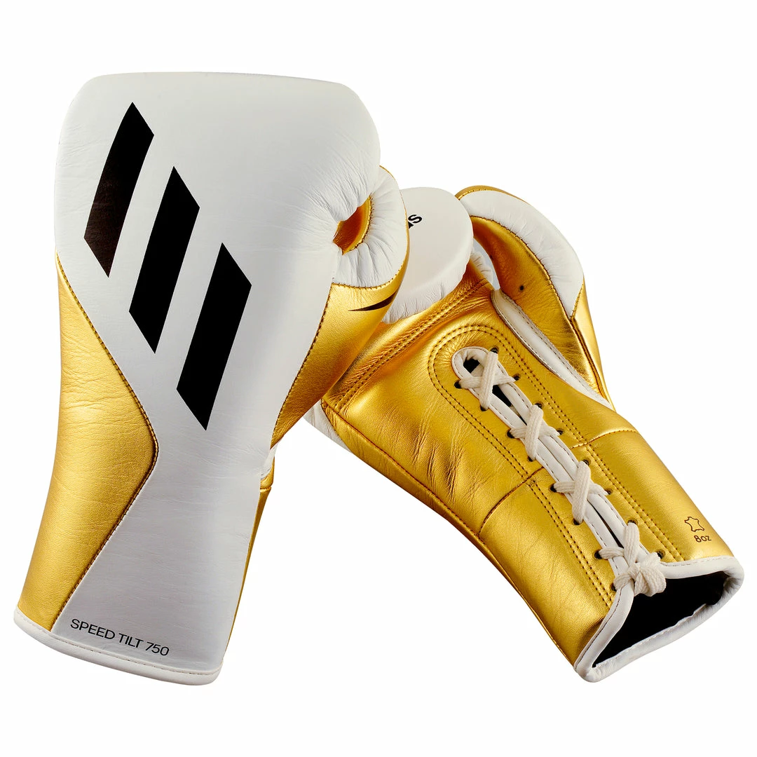 Adidas Speed TILT 750 Pro Lace-up Boxing Gloves Leather White/Gold BOXING / MUAY THAI / MMA 7 Adidas Speed TILT 750 Pro Lace-up Boxing Gloves Leather White/Gold BOXING / MUAY THAI / MMA