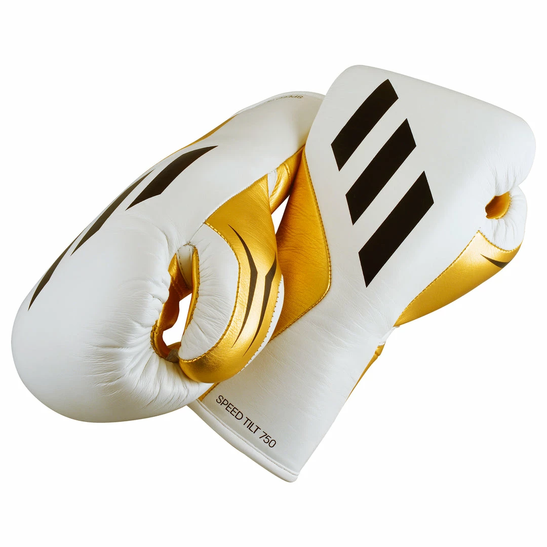 Adidas Speed TILT 750 Pro Lace-up Boxing Gloves Leather White/Gold BOXING / MUAY THAI / MMA 13 Adidas Speed TILT 750 Pro Lace-up Boxing Gloves Leather White/Gold BOXING / MUAY THAI / MMA