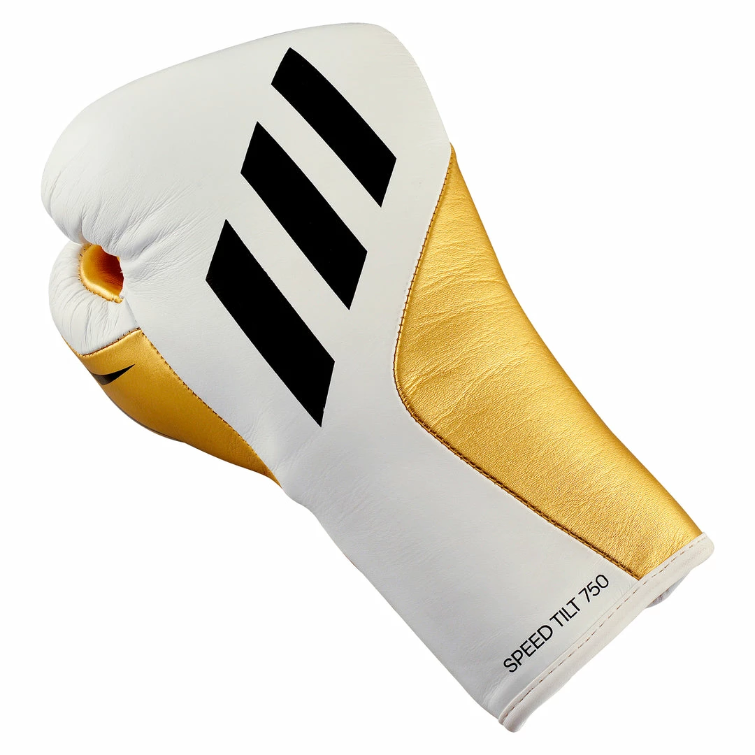 Adidas Speed TILT 750 Pro Lace-up Boxing Gloves Leather White/Gold BOXING / MUAY THAI / MMA 14 Adidas Speed TILT 750 Pro Lace-up Boxing Gloves Leather White/Gold BOXING / MUAY THAI / MMA