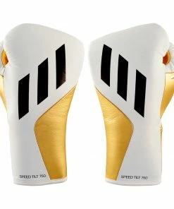 Adidas Speed TILT 750 Pro Lace-up Boxing Gloves Leather White/Gold BOXING / MUAY THAI / MMA 36 Adidas Speed TILT 750 Pro Lace-up Boxing Gloves Leather White/Gold BOXING / MUAY THAI / MMA