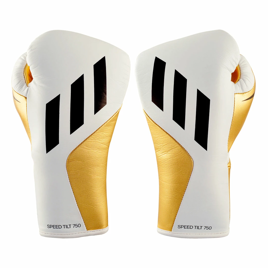 Adidas Speed TILT 750 Pro Lace-up Boxing Gloves Leather White/Gold BOXING / MUAY THAI / MMA 17 Adidas Speed TILT 750 Pro Lace-up Boxing Gloves Leather White/Gold BOXING / MUAY THAI / MMA