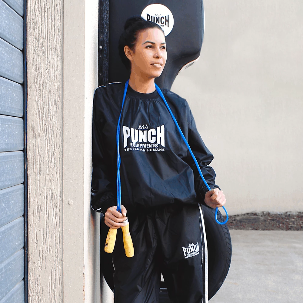 PUNCH Sauna Suit Water Weight Aid Stretchable BOXING / MUAY THAI / MMA 4 PUNCH Sauna Suit Water Weight Aid Stretchable BOXING / MUAY THAI / MMA