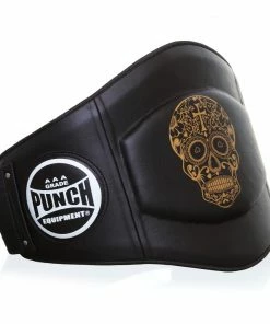 Punch Limited Edition Trophy Getters® Gold Skull Boxing Belly Pad - Black BOXING / MUAY THAI / MMA