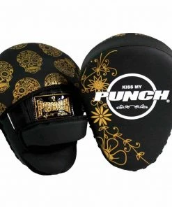 Punch Womens Focus Pads Skull Art Black Limited Edition