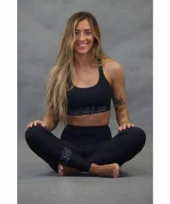 Braus Energy Cross Back Sports Bra – Black