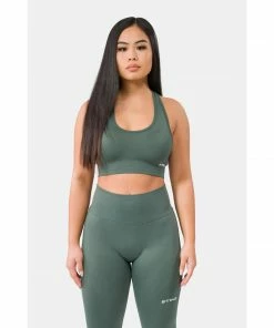 Sting Allure Seamless Womens Sports Bra - Khaki