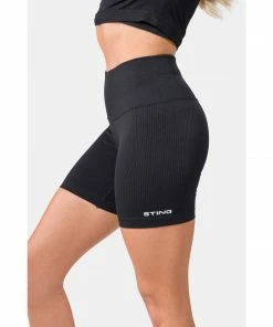 Sting Allure Seamless Womens Bike Shorts - Black