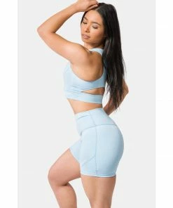 Sting Aurora Coral Womens Bike Shorts - Blue