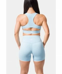 Sting Aurora Coral Impact Womens Sports Bra - Blue