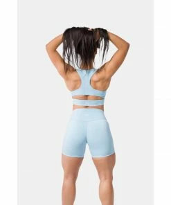 Sting Aurora Coral Impact Womens Sports Bra - Blue