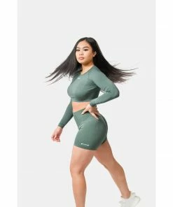 Sting Allure Seamless Womens Bike Shorts - Khaki