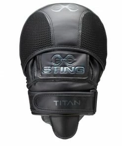 STING TITAN Professional NEO GEL Leather Focus Mitts Pads BOXING / MUAY THAI / MMA