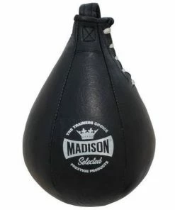 Madison Trainers Choice Leather Speedball - Black BOXING / MUAY THAI / MMA