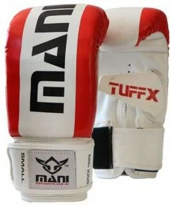 Mani TUFFX Pre-Curved Bag Mitts Boxing / MMA Training Gloves RED BOXING / MUAY THAI / MMA