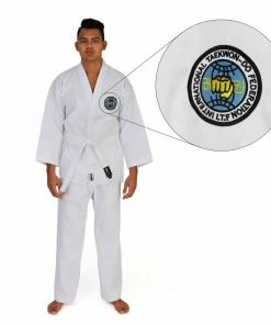 SMAI ITF TKD Uniform - 8oz Ribbed Student Dobok + White Belt MARTIAL ARTS