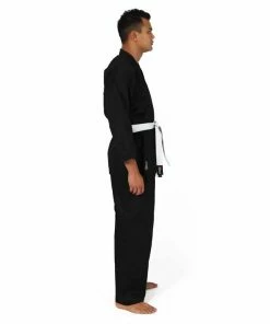 SMAI Karate Uniform 8oz Student Gi (Black) Double Stitched + White Belt MARTIAL ARTS 14 SMAI Karate Uniform 8oz Student Gi (Black) Double Stitched + White Belt MARTIAL ARTS