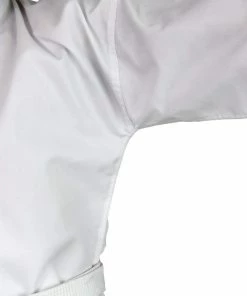 MARTIAL ARTS SMAI Karate Uniform 8oz Student Gi (Salt & Pepper) Double Stitched + White Belt