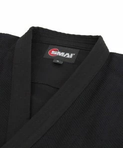SMAI Judo Uniform Single Weave Gi (Black) Double Stitched + White Belt MARTIAL ARTS