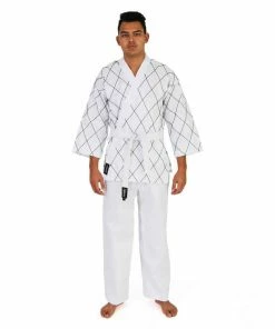 SMAI - Hapkido Uniform - 8oz Dobok (Black/White)