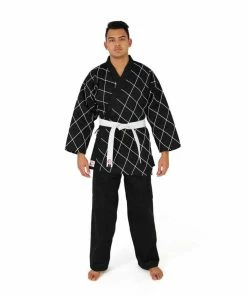 SMAI - Hapkido Uniform - 8oz Dobok (Black/White)