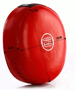 Punch Mexican Fuerte Ultra Air Leather Focus Pads PAIR - Red / White 21 Punch Mexican Fuerte Ultra Air Leather Focus Pads PAIR - Red / White