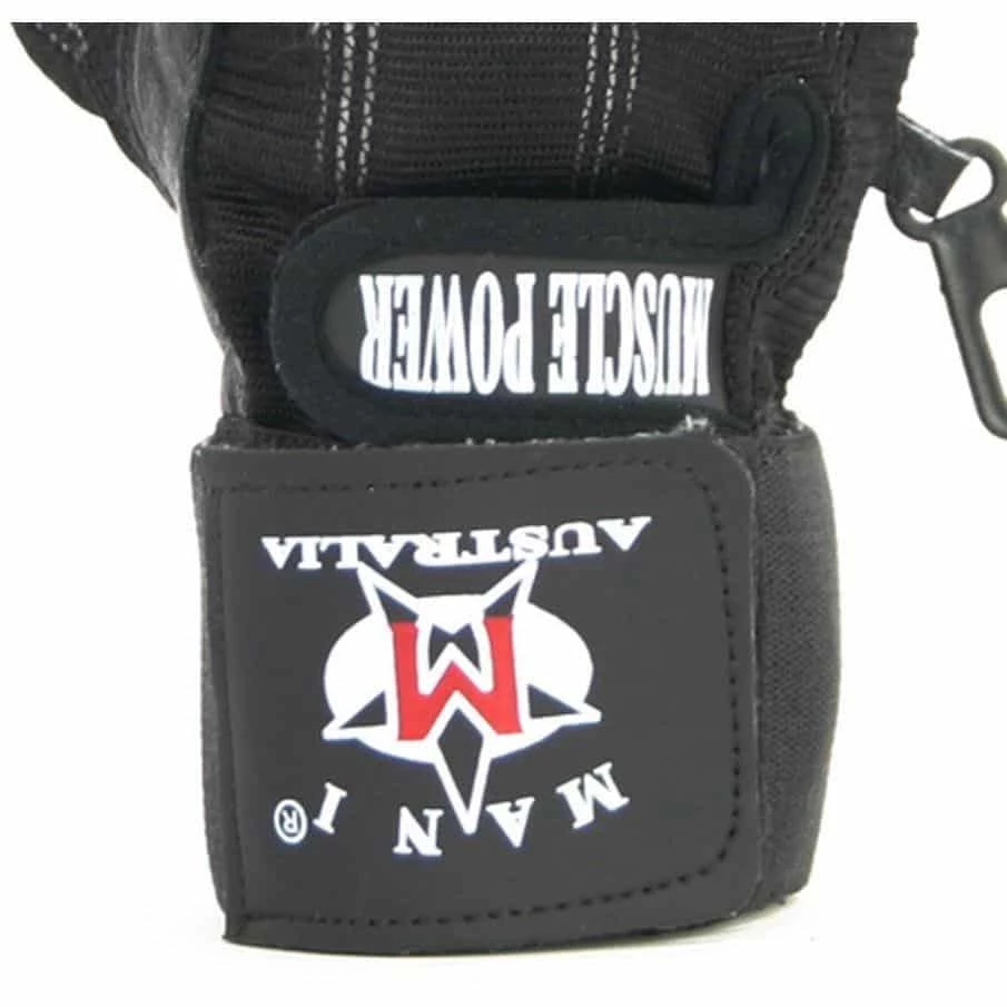 MANI Deluxe Leather Muscle Power Weight Lifting Padded Gloves 7 MANI Deluxe Leather Muscle Power Weight Lifting Padded Gloves