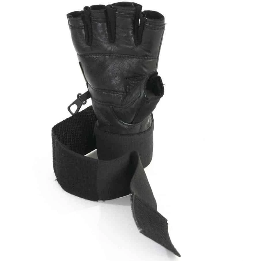 MANI Deluxe Leather Muscle Power Weight Lifting Padded Gloves 8 MANI Deluxe Leather Muscle Power Weight Lifting Padded Gloves