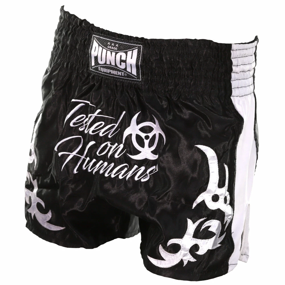Punch Tested On Humans Muay Thai Shorts Blue/Green/Red/Black High Quality 7 Punch Tested On Humans Muay Thai Shorts Blue/Green/Red/Black High Quality