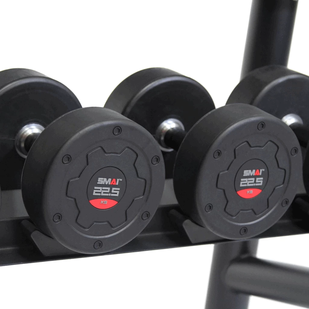 SMAI - Commercial Dumbbell Set With Rack 5-60kg FUNCTIONAL FITNESS 5 SMAI - Commercial Dumbbell Set With Rack 5-60kg FUNCTIONAL FITNESS