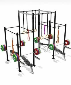 SMAI - Four Squat Full Cell With High Overpass FUNCTIONAL FITNESS