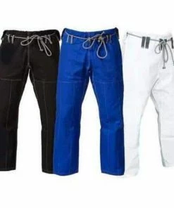 STRIKE 100% Cotton Gi Pants Fight Gear BJJ Grappling MMA UFC Jiu Jitsu Black Blue White Gis