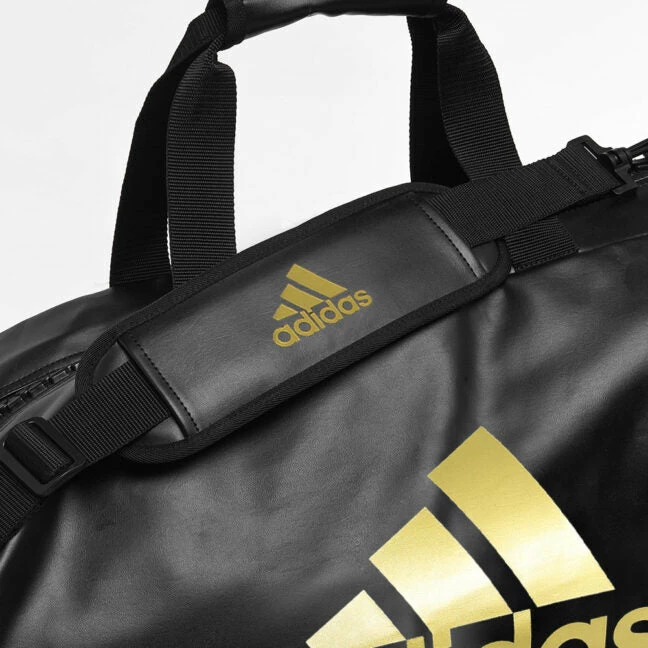 Adidas Boxing 2 In 1 Sports Gym Bag Black / Gold - Medium BOXING / MUAY THAI / MMA 6 Adidas Boxing 2 In 1 Sports Gym Bag Black / Gold - Medium BOXING / MUAY THAI / MMA