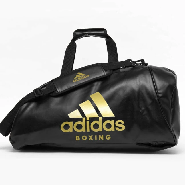 Adidas Boxing 2 In 1 Sports Gym Bag Black / Gold - Medium BOXING / MUAY THAI / MMA 3 Adidas Boxing 2 In 1 Sports Gym Bag Black / Gold - Medium BOXING / MUAY THAI / MMA