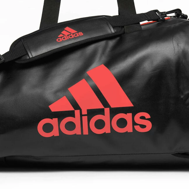 BOXING / MUAY THAI / MMA Adidas 2 In 1 Sports Gym Bag Black / Red - Medium 4 BOXING / MUAY THAI / MMA Adidas 2 In 1 Sports Gym Bag Black / Red - Medium
