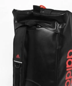 Adidas 2 In 1 Sports Gym Bag Red / Black - Large 21 Adidas 2 In 1 Sports Gym Bag Red / Black - Large