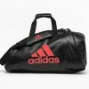 Adidas 2 In 1 Sports Gym Bag Red / Black - Large 1 Adidas 2 In 1 Sports Gym Bag Red / Black - Large