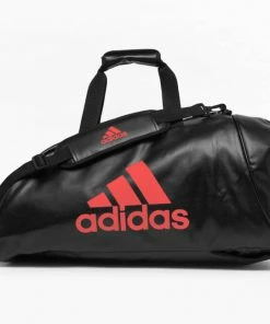 Adidas 2 In 1 Sports Gym Bag Red / Black - Large