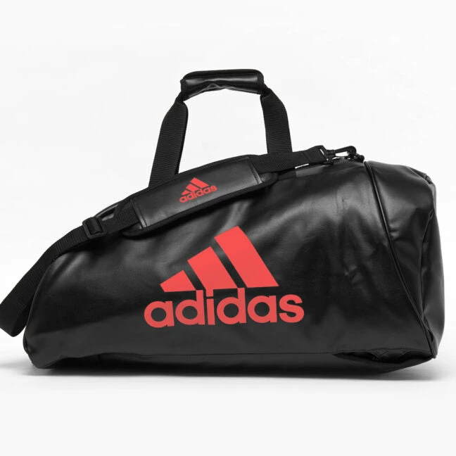 BOXING / MUAY THAI / MMA Adidas 2 In 1 Sports Gym Bag Black / Red - Medium 3 BOXING / MUAY THAI / MMA Adidas 2 In 1 Sports Gym Bag Black / Red - Medium