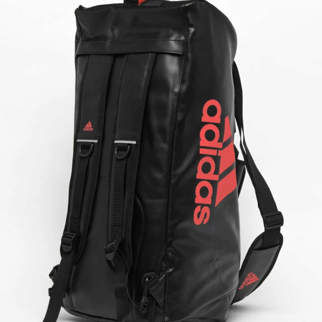 BOXING / MUAY THAI / MMA Adidas 2 In 1 Sports Gym Bag Black / Red - Medium 7 BOXING / MUAY THAI / MMA Adidas 2 In 1 Sports Gym Bag Black / Red - Medium