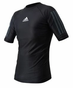 Adidas Performance Short Sleeve Rash Guard - Black Gis