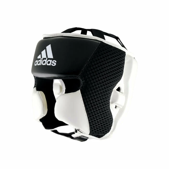 Adidas Hybrid 150 Head Guard Gear - Black / White 3 Adidas Hybrid 150 Head Guard Gear - Black / White