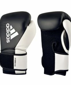 Adidas Hybrid 150 Boxing Training Gloves - Black / White BOXING / MUAY THAI / MMA