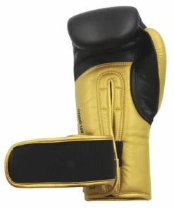 Adidas Hybrid 300 Leather Boxing Gloves - Black / Gold BOXING / MUAY THAI / MMA