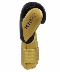 Adidas Hybrid 300 Leather Boxing Gloves - Black / Gold BOXING / MUAY THAI / MMA