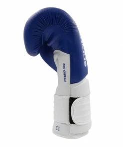 Adidas Hybrid 300 Leather Boxing Gloves - Blue / White